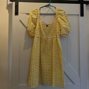 Checked Old Navy Babydoll Dress